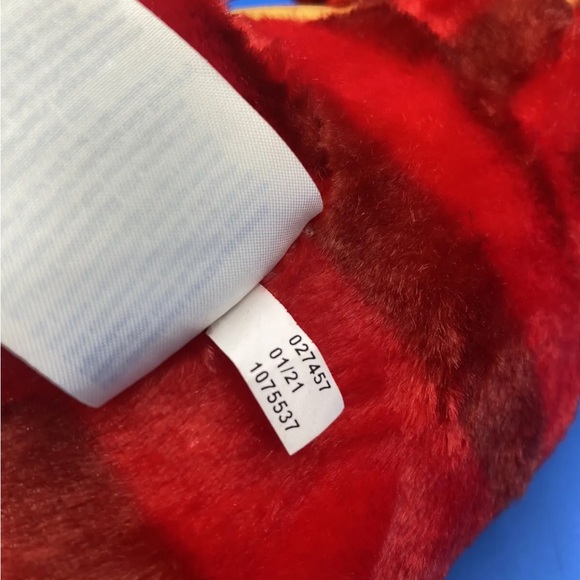 Build A Bear Plush Raptor Dinosaur Red Yellow BAB 18 Inch Stuff Animal - Picture 8 of 9